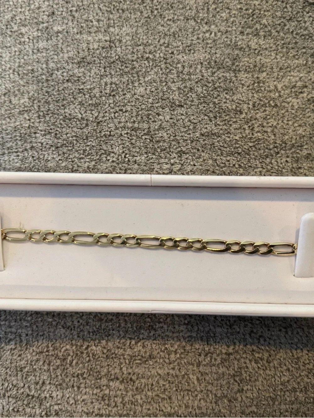 Men's 14k yellow gold Figaro bracelet 8.5” 10.5gr